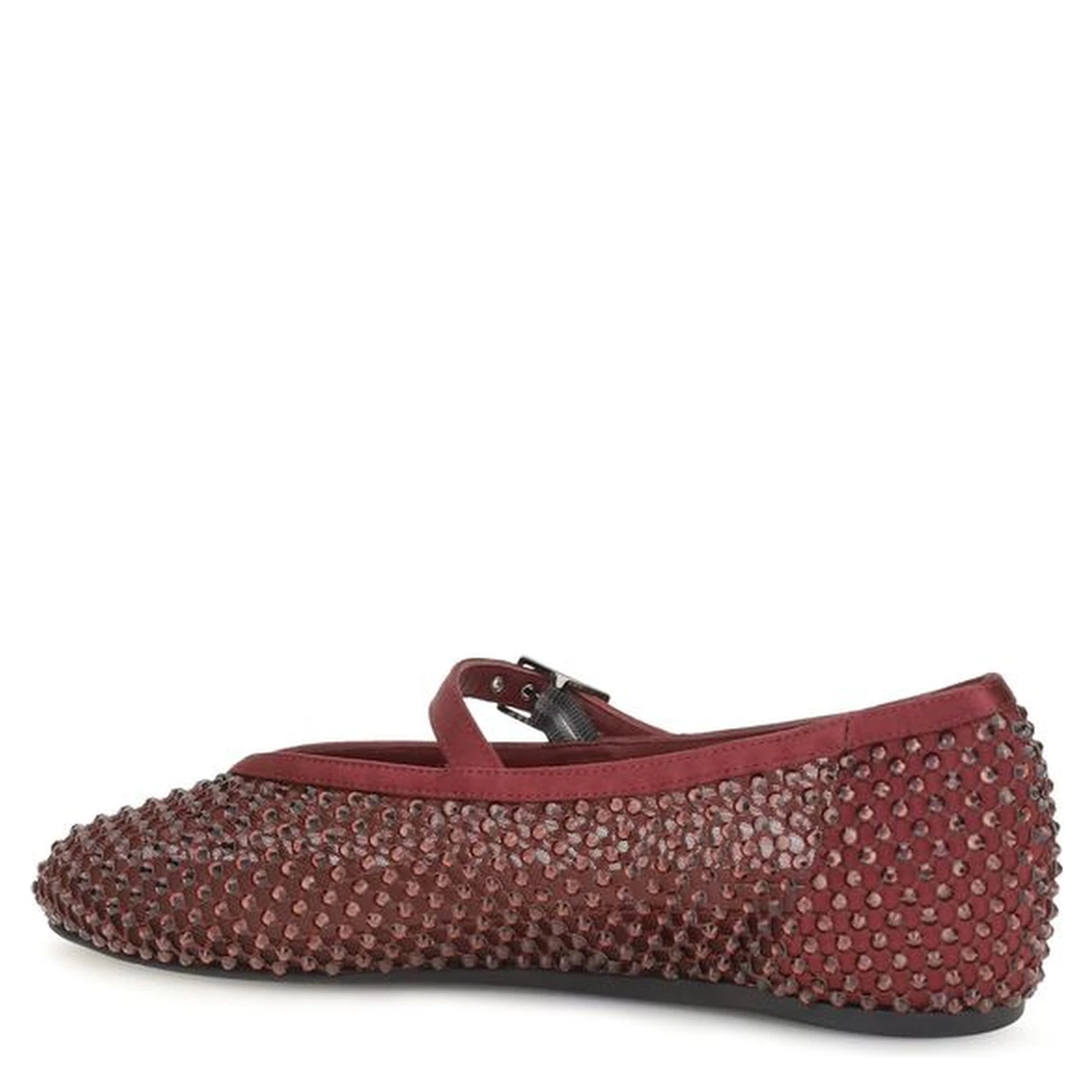 Bordeaux Calf Leather Bos Taurus Ballet Flats
