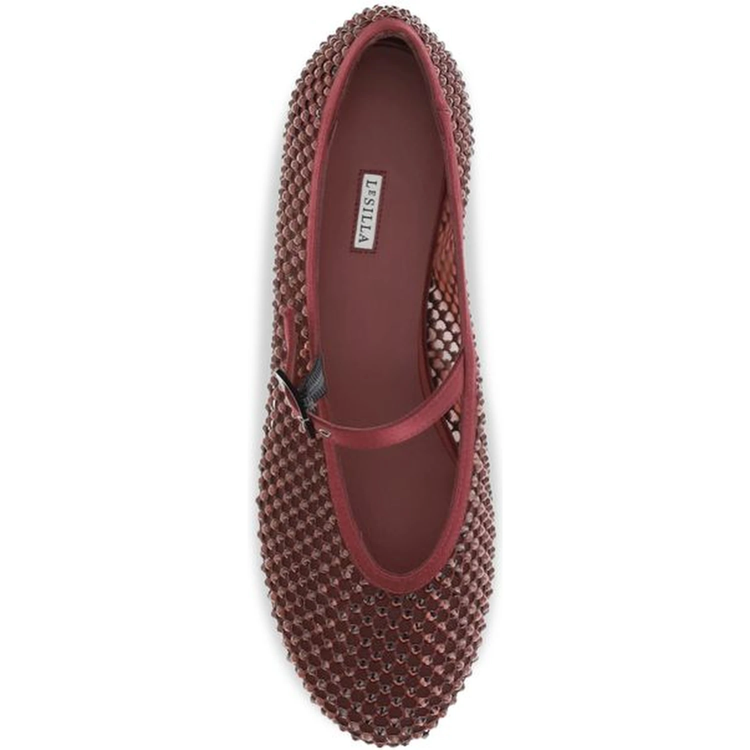 Bordeaux Calf Leather Bos Taurus Ballet Flats