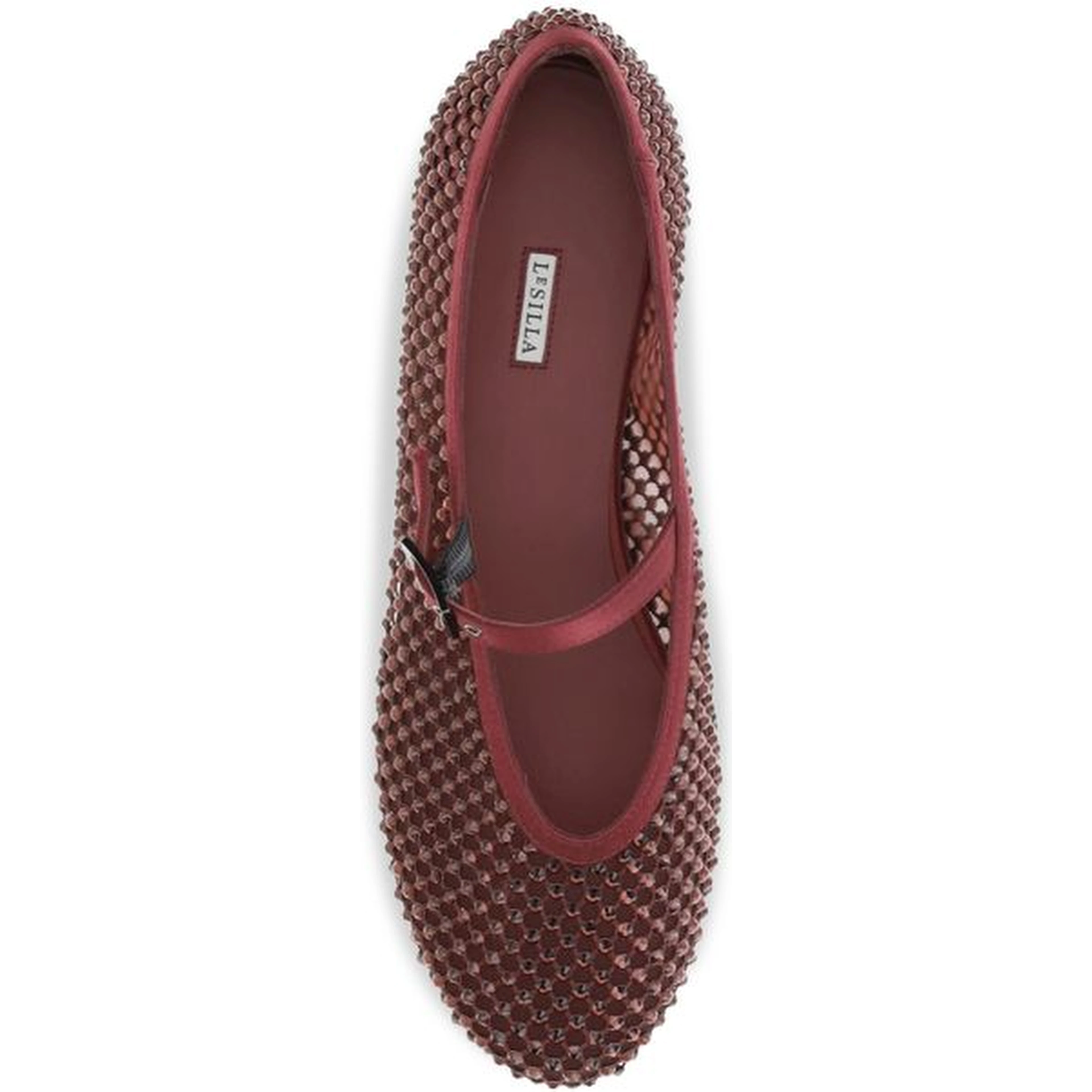 Bordeaux Calf Leather Bos Taurus Ballet Flats