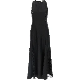 Black Silk Midi Dress