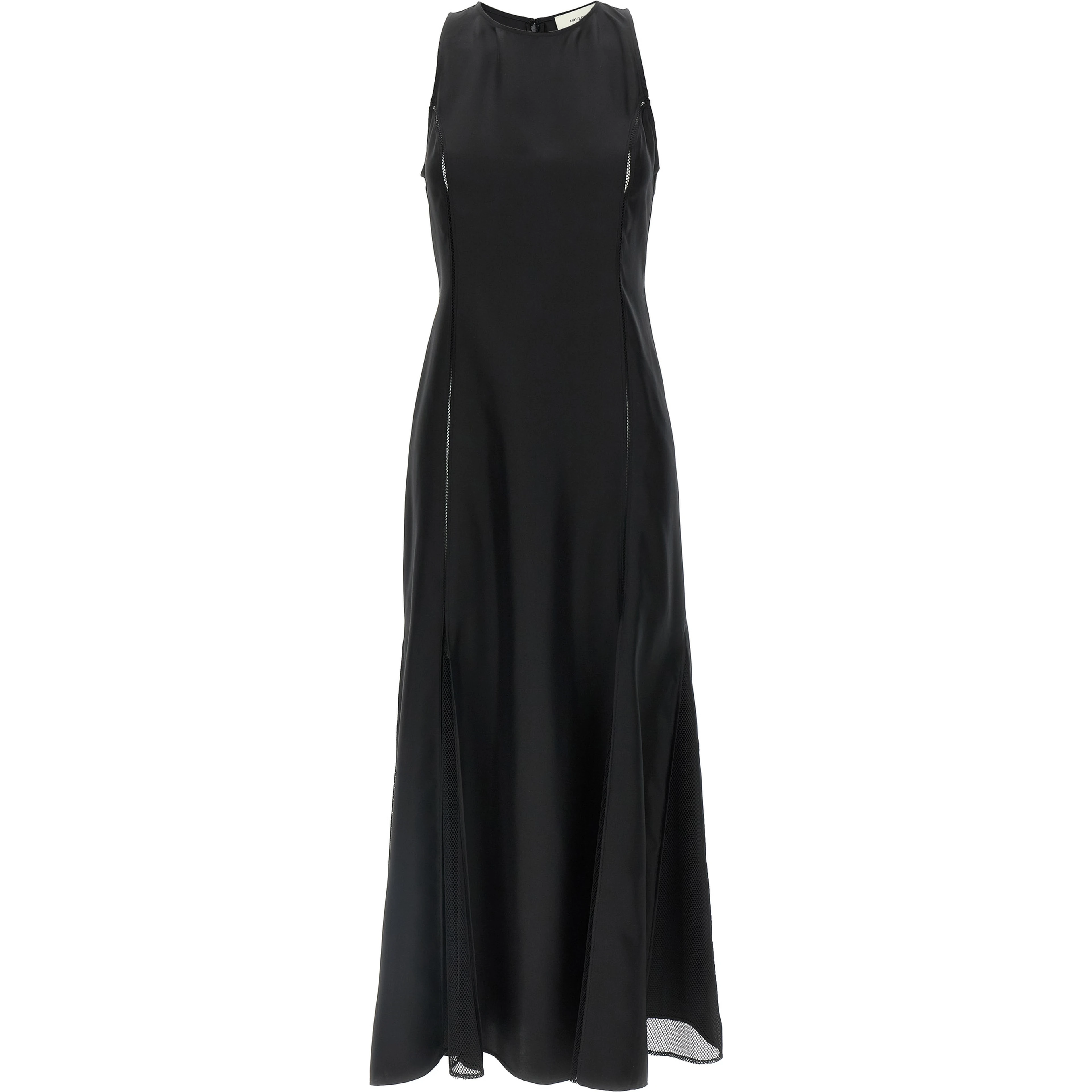Black Silk Midi Dress