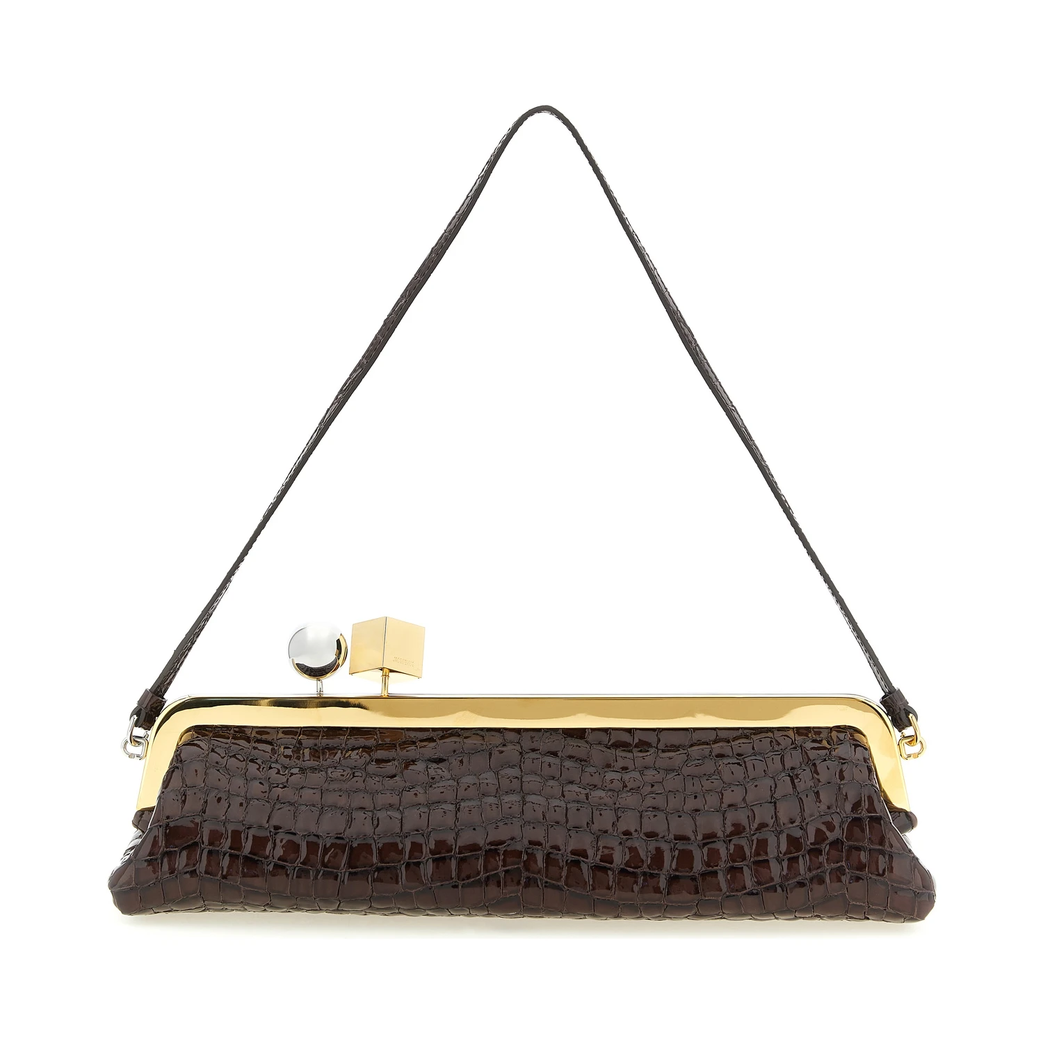 Brown Goatskin Clutch Bag