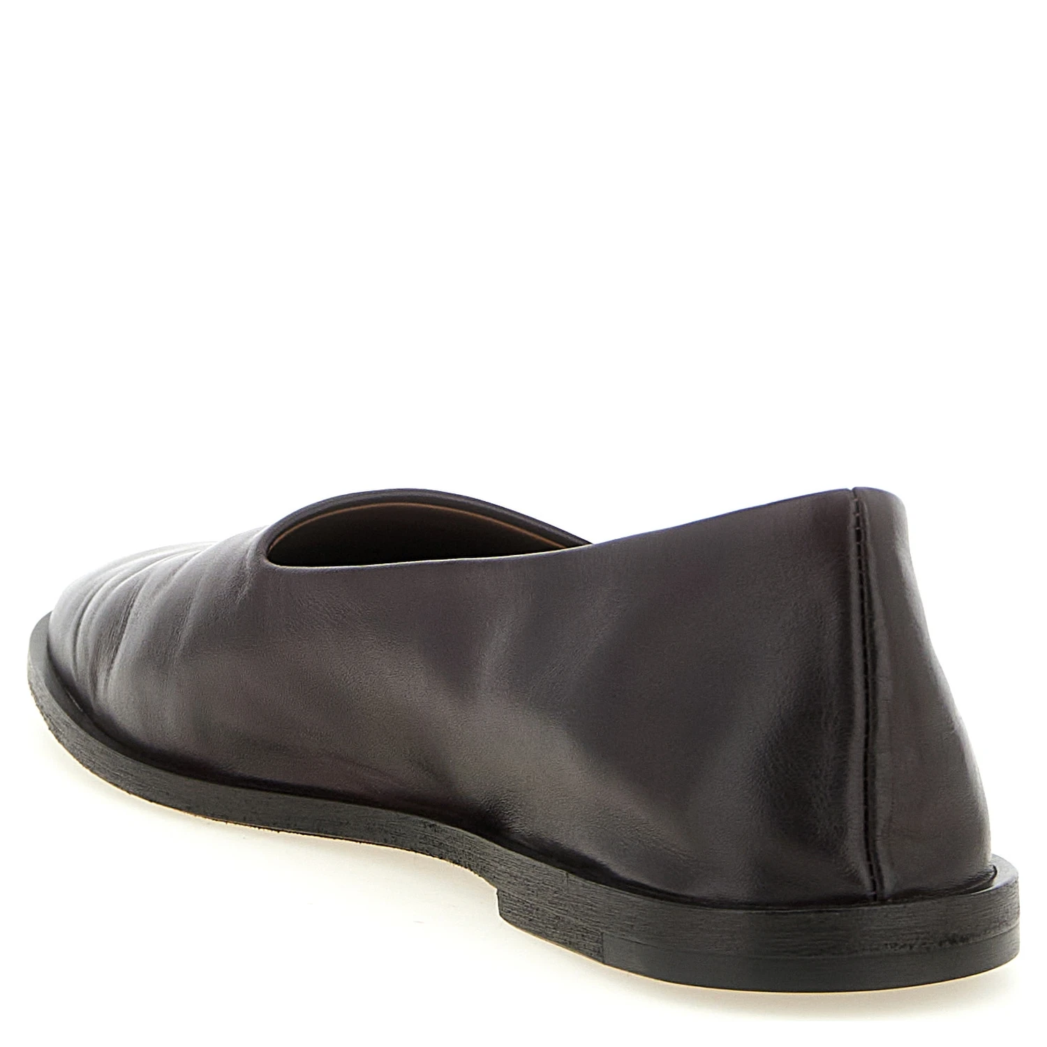 Brown Calfskin Ballet Flats