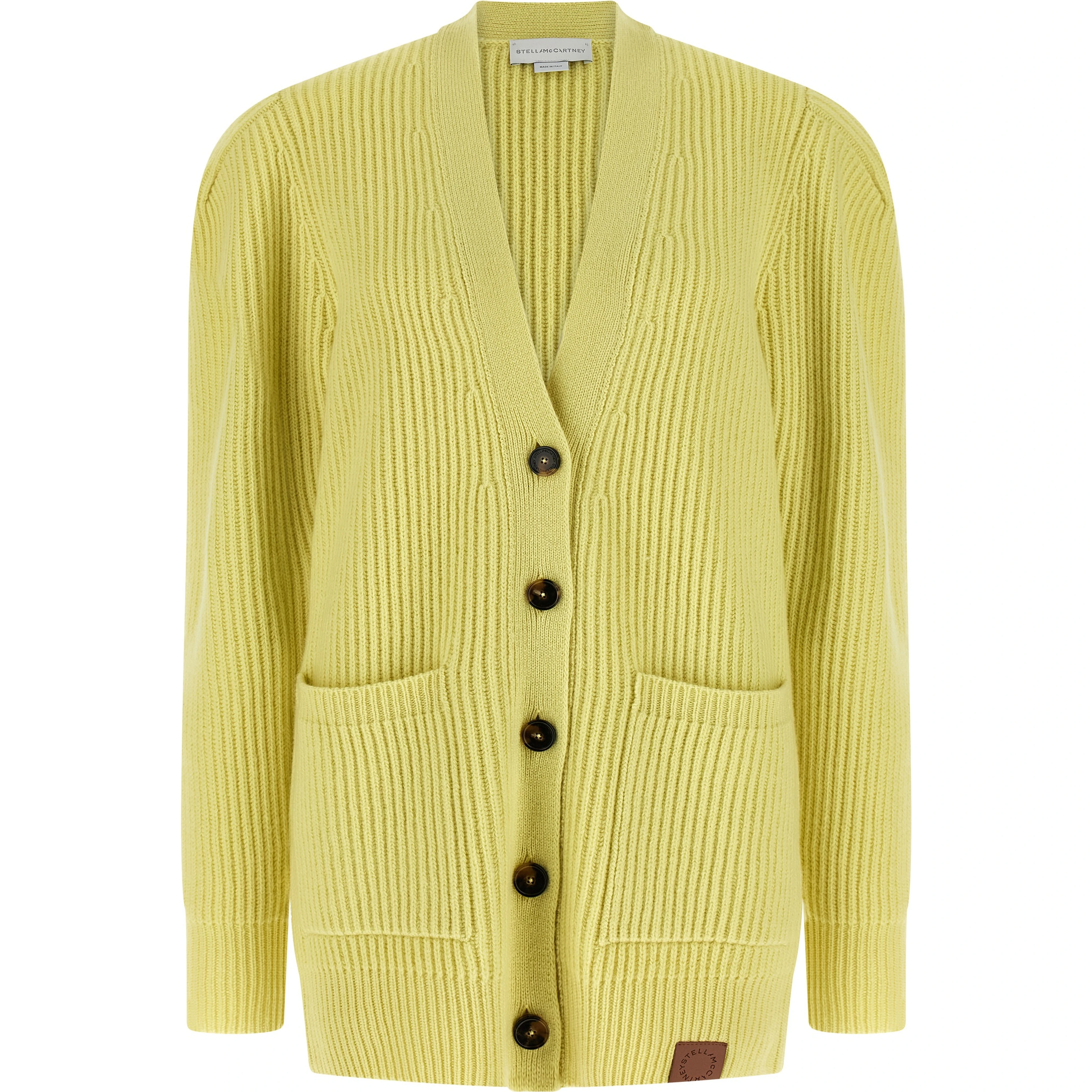 Bicolor Virgin Wool Cardigan