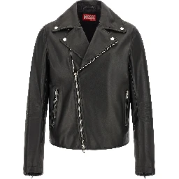 Black Cowhide Leather Jacket