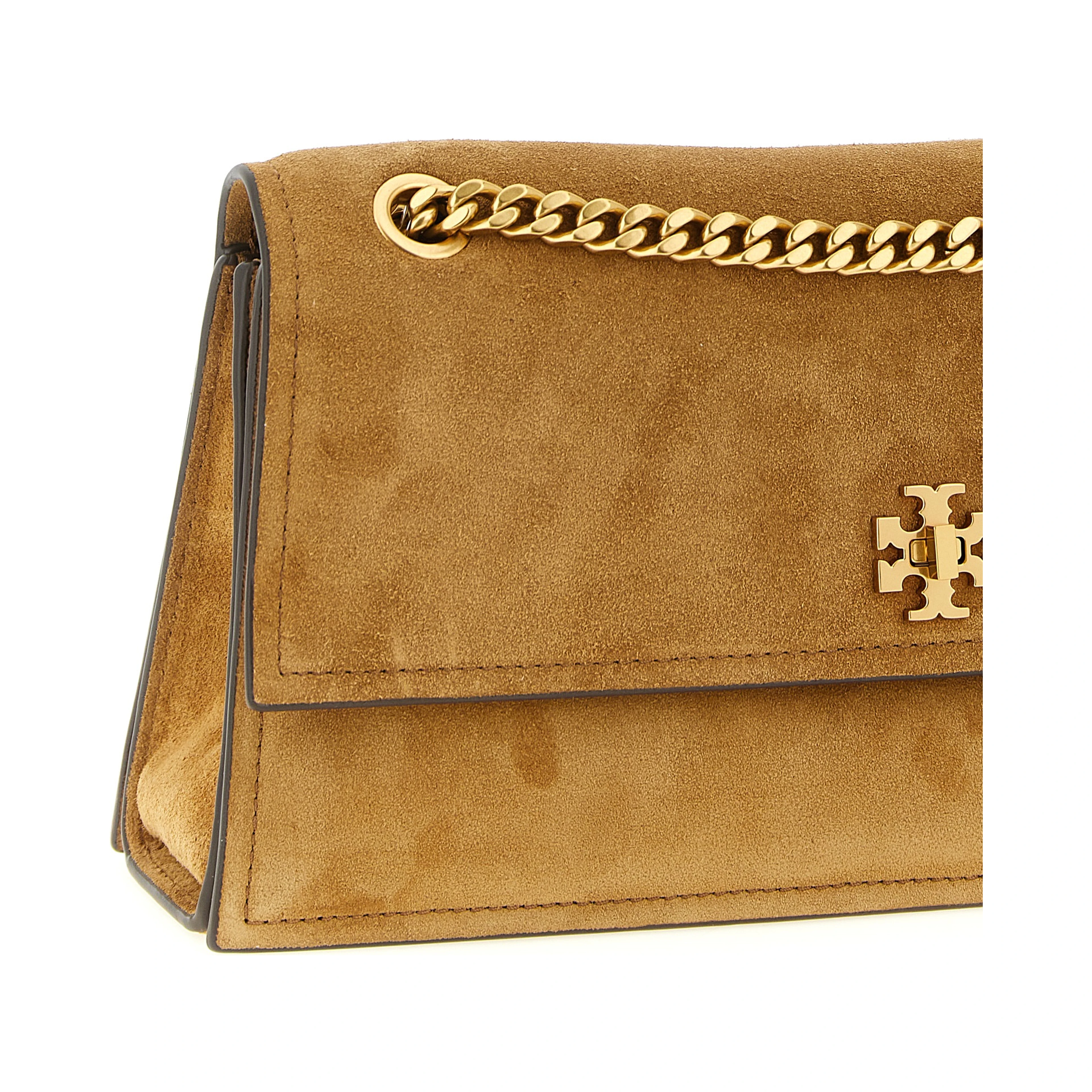 Brown Calfskin Shoulder Bag