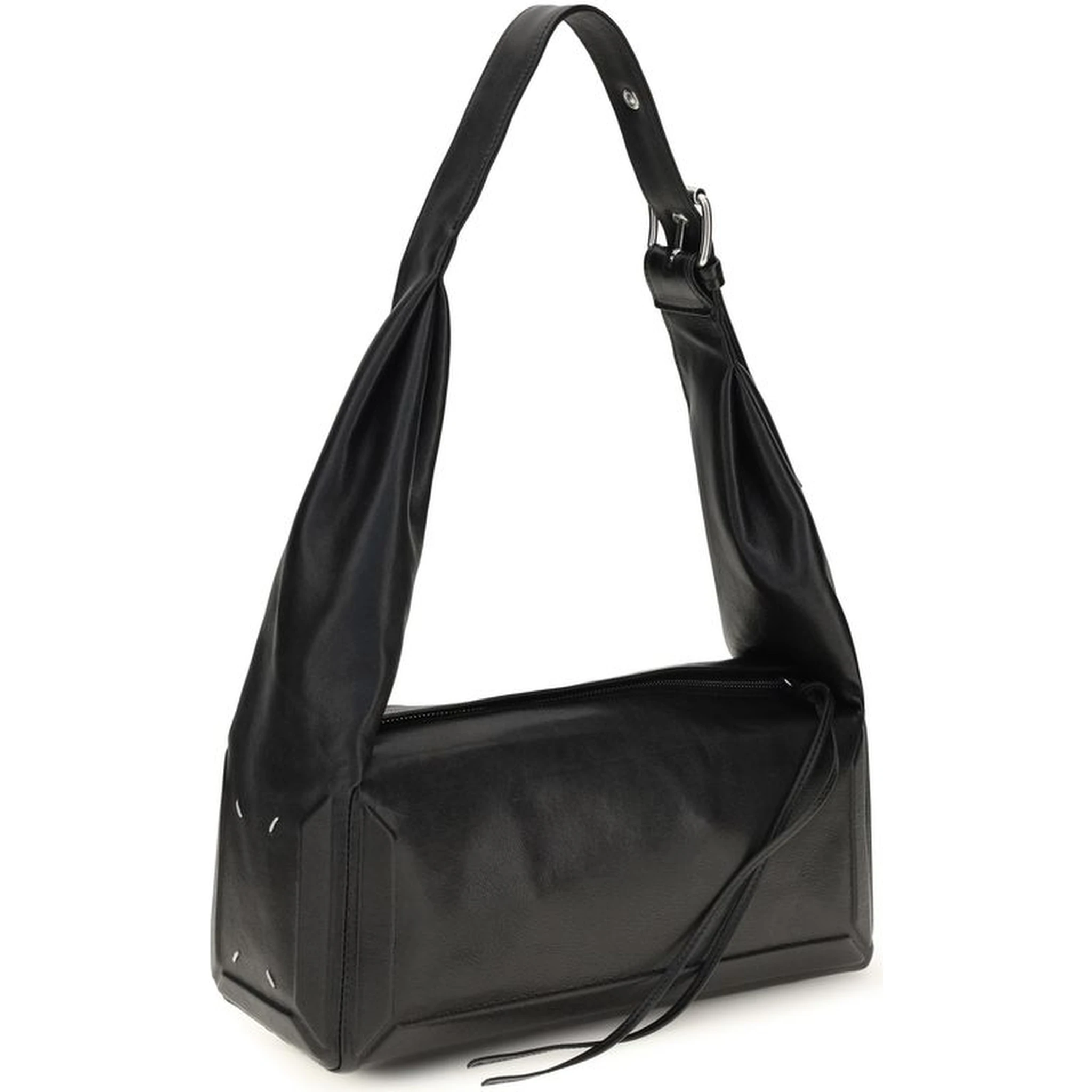 Black Leather Shoulder Bag