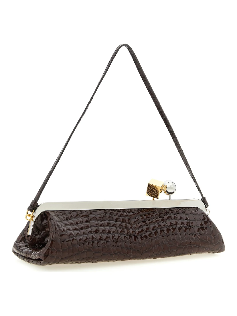 Brown Goatskin Clutch Bag