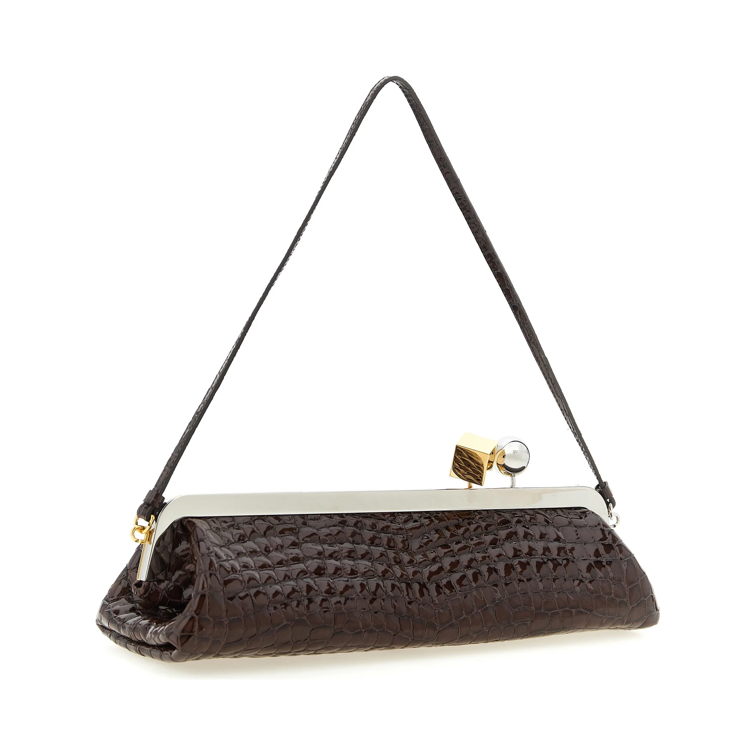 Brown Goatskin Clutch Bag