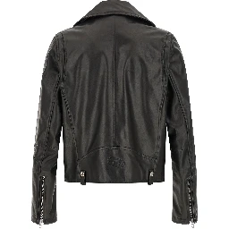 Black Cowhide Leather Jacket