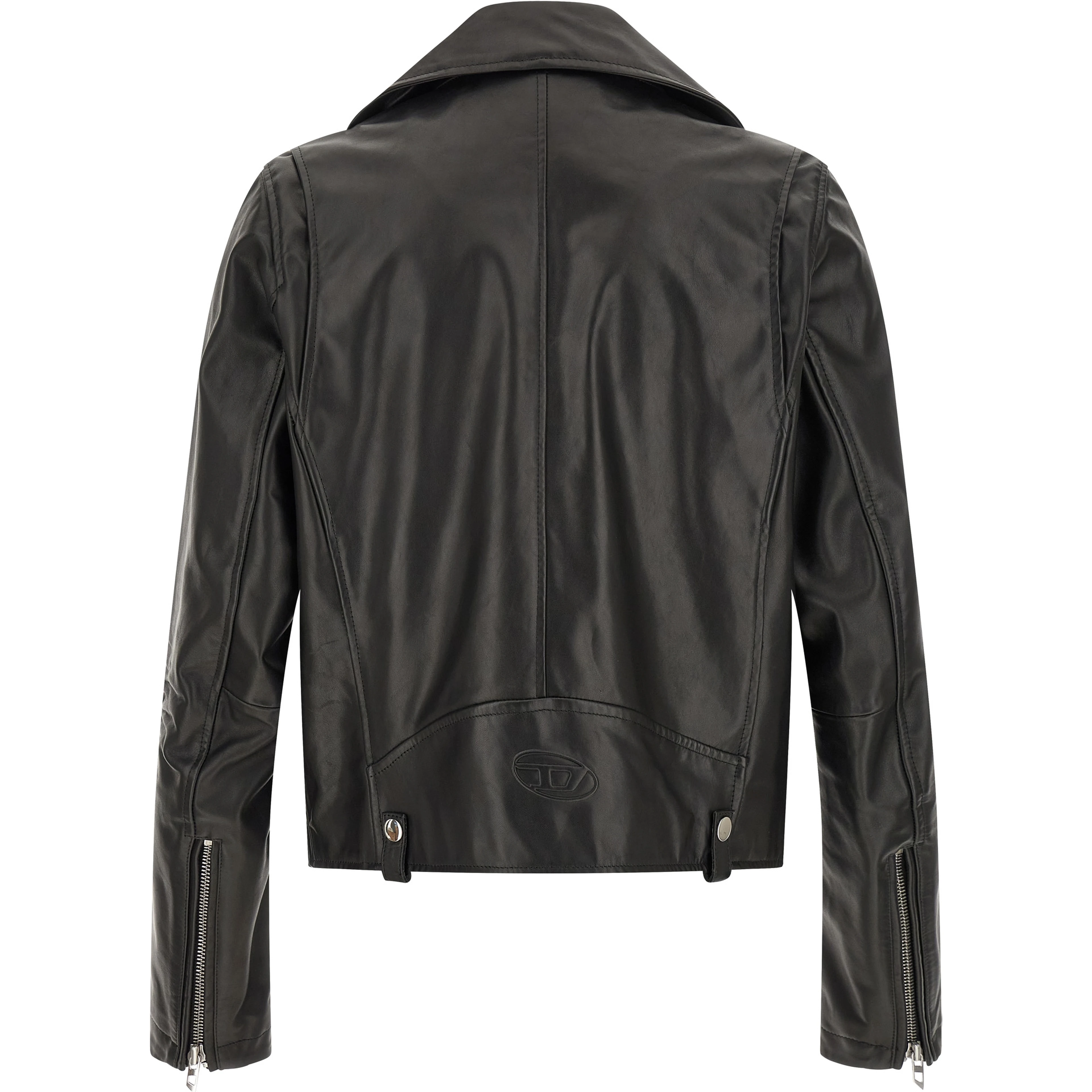 Black Cowhide Leather Jacket
