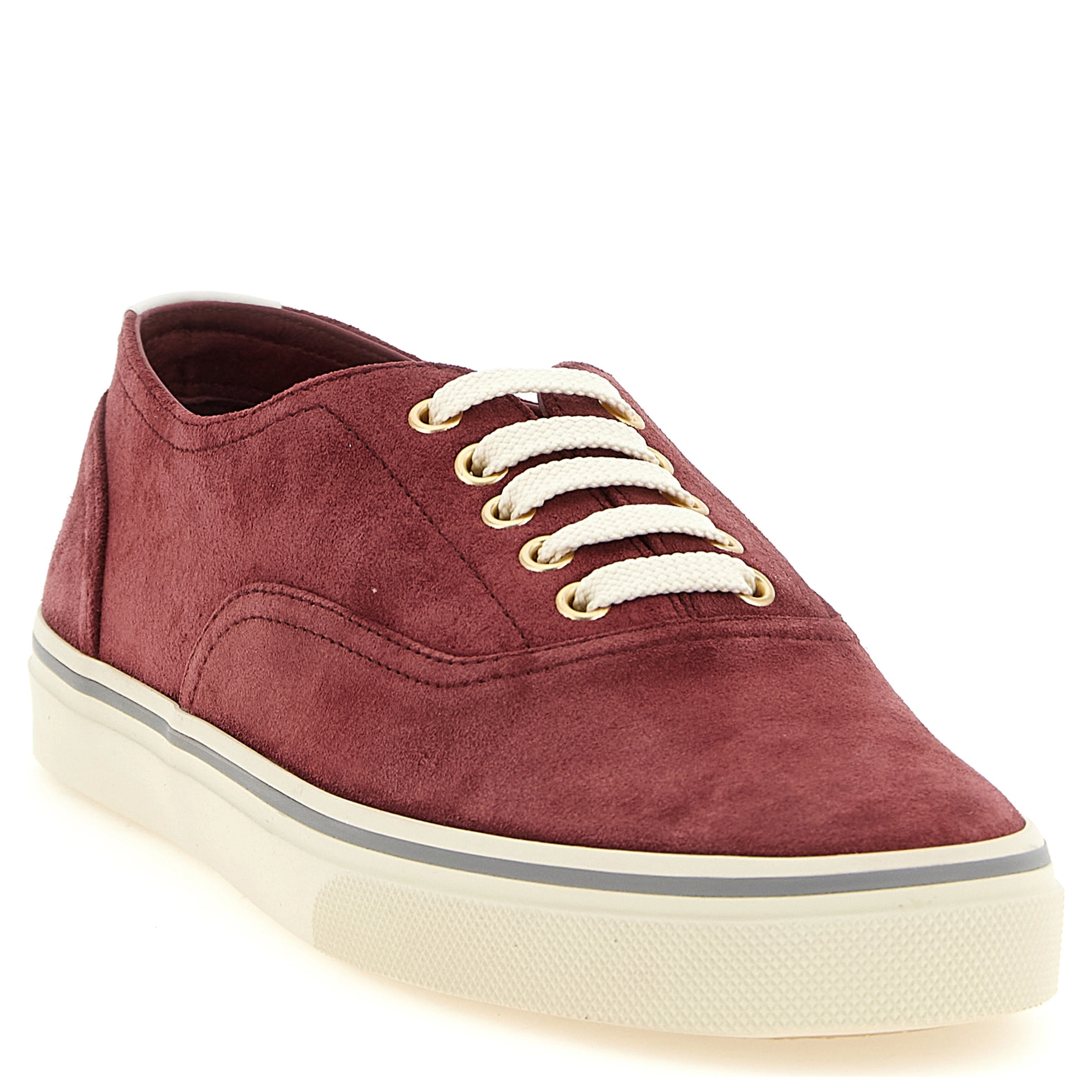 Bordeaux Calfskin Low Top Sneakers