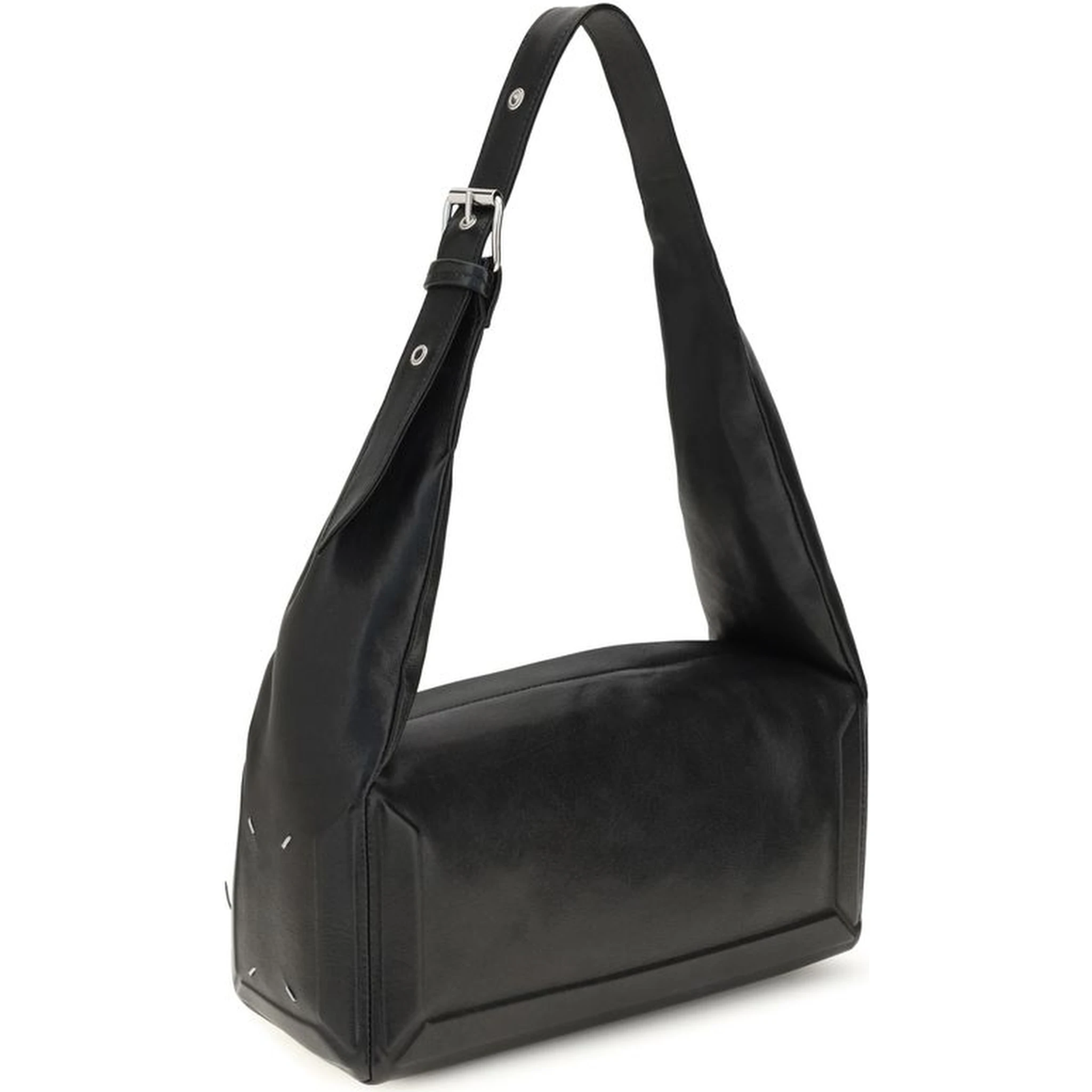 Black Leather Shoulder Bag