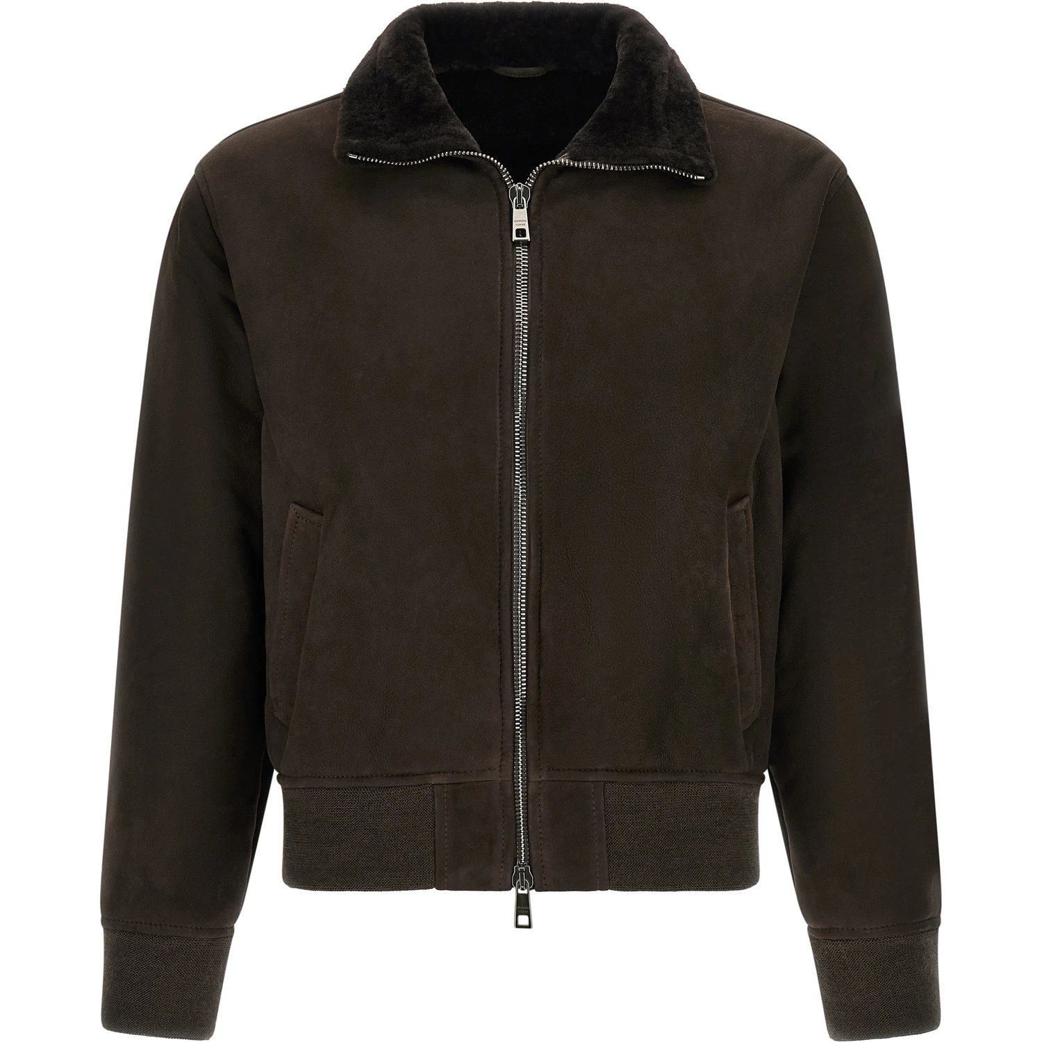Brown Lamb Leather Leather Jacket