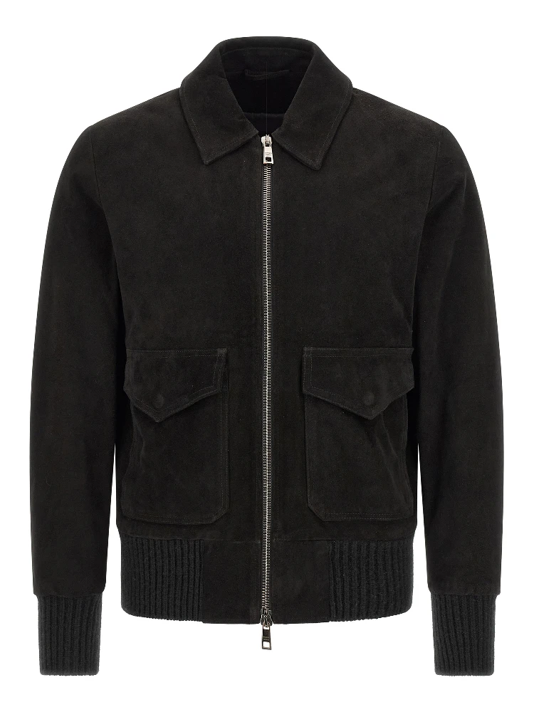 Black Lamb Leather Leather Jacket
