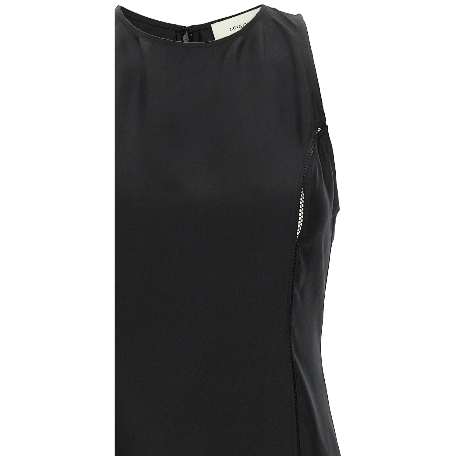 Black Silk Midi Dress