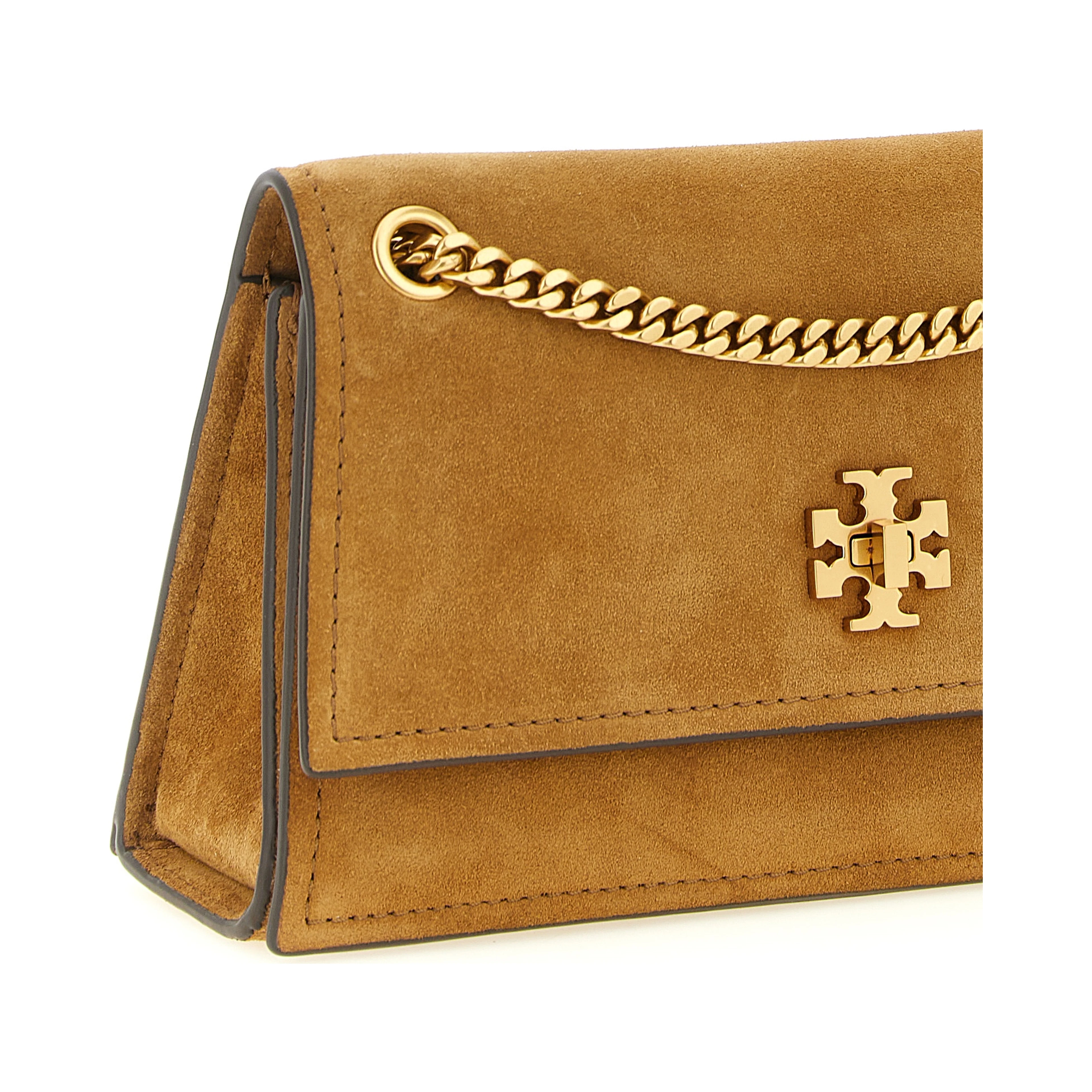 Brown Calfskin Shoulder Bag