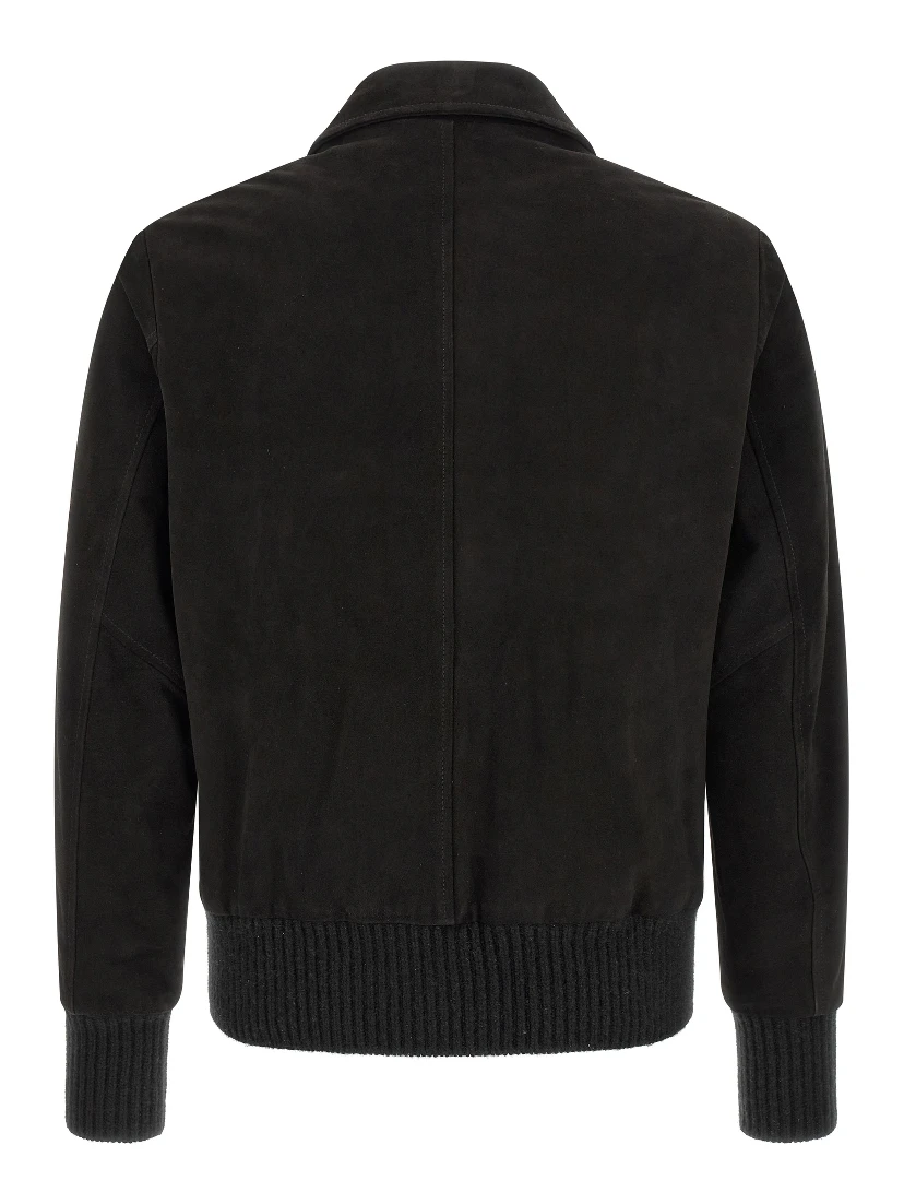Black Lamb Leather Leather Jacket