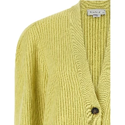 Bicolor Virgin Wool Cardigan