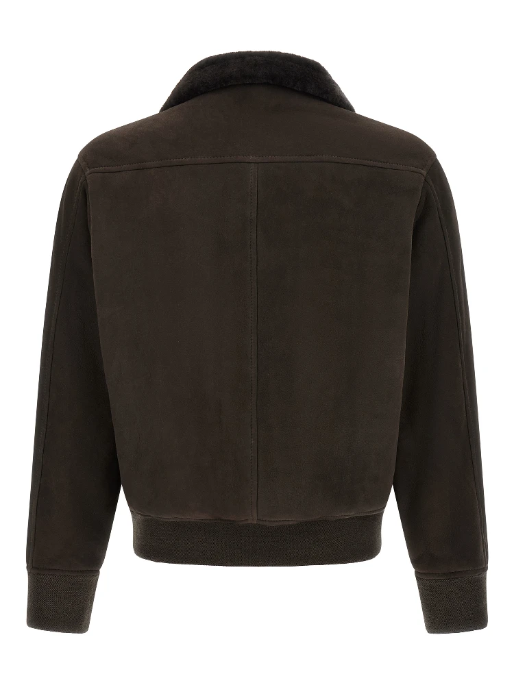 Brown Lamb Leather Leather Jacket alternative