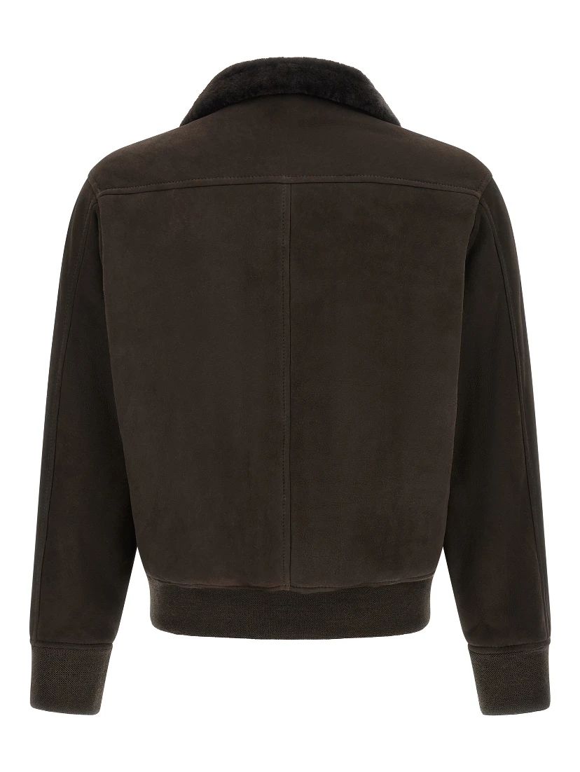 Brown Lamb Leather Leather Jacket
