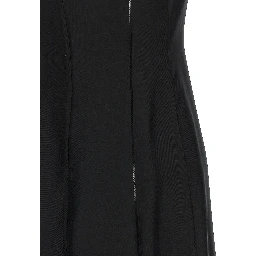 Black Silk Midi Dress
