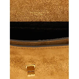 Brown Calfskin Shoulder Bag