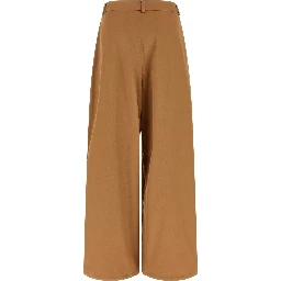 Beige Cotton Cargo Pants