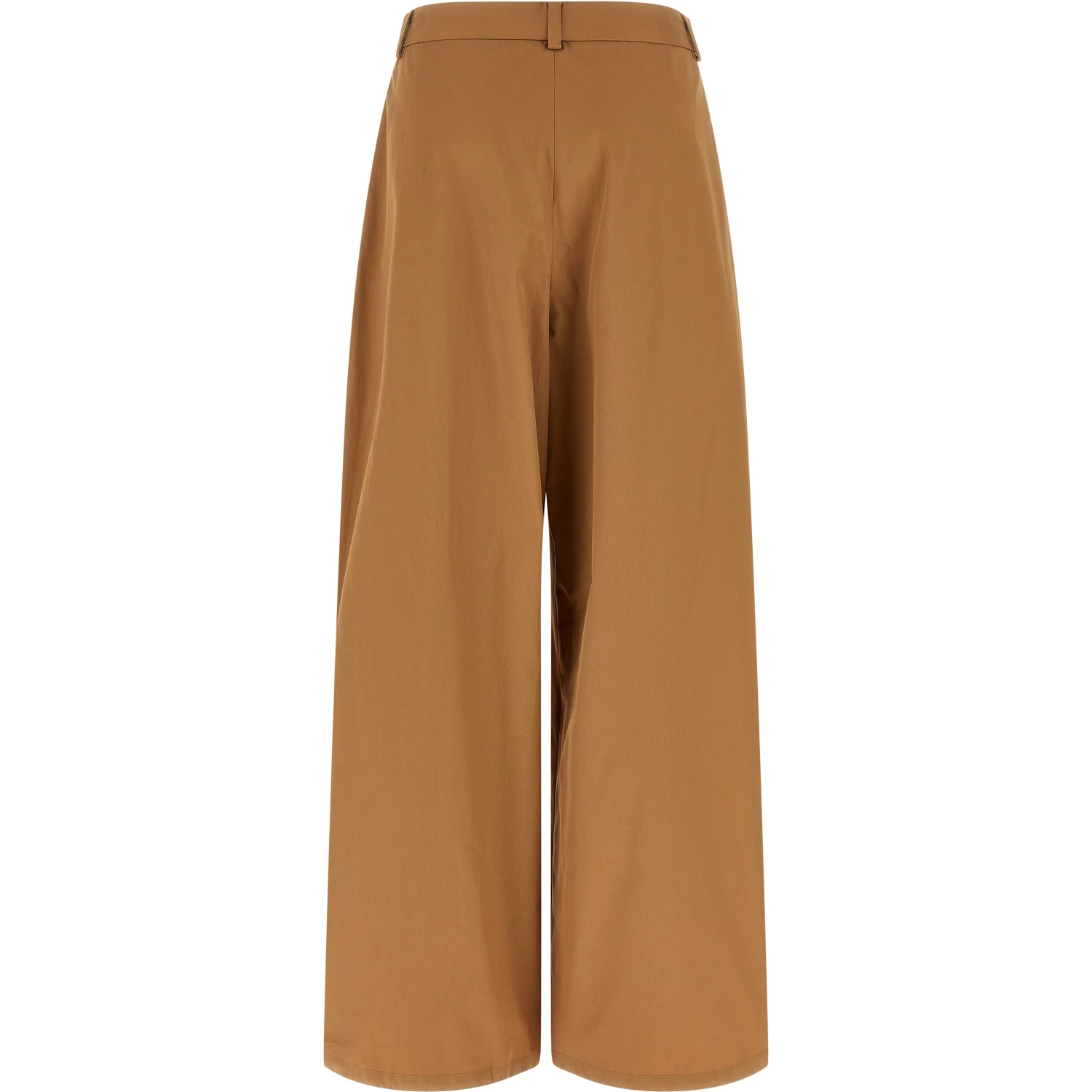 Beige Cotton Cargo Pants
