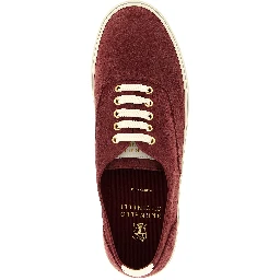Bordeaux Calfskin Low Top Sneakers