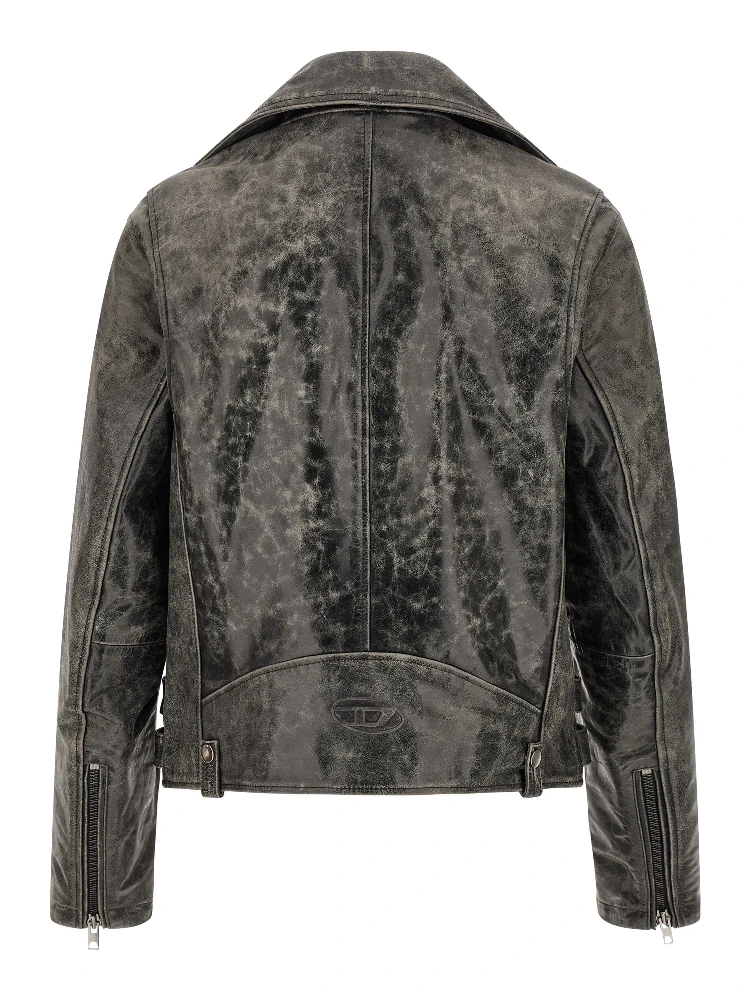 Gray Cowhide Leather Jacket alternative