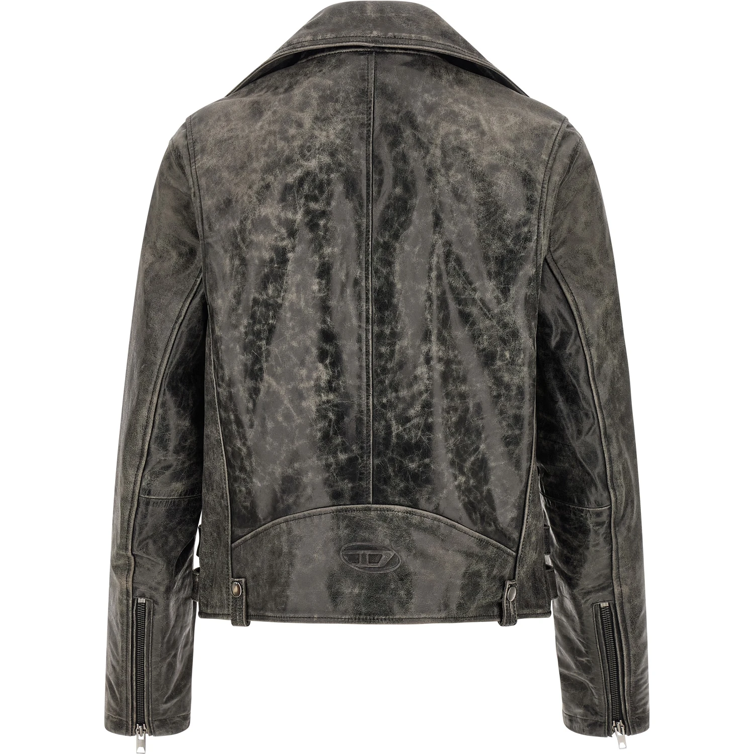 Gray Cowhide Leather Jacket