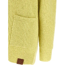 Bicolor Virgin Wool Cardigan