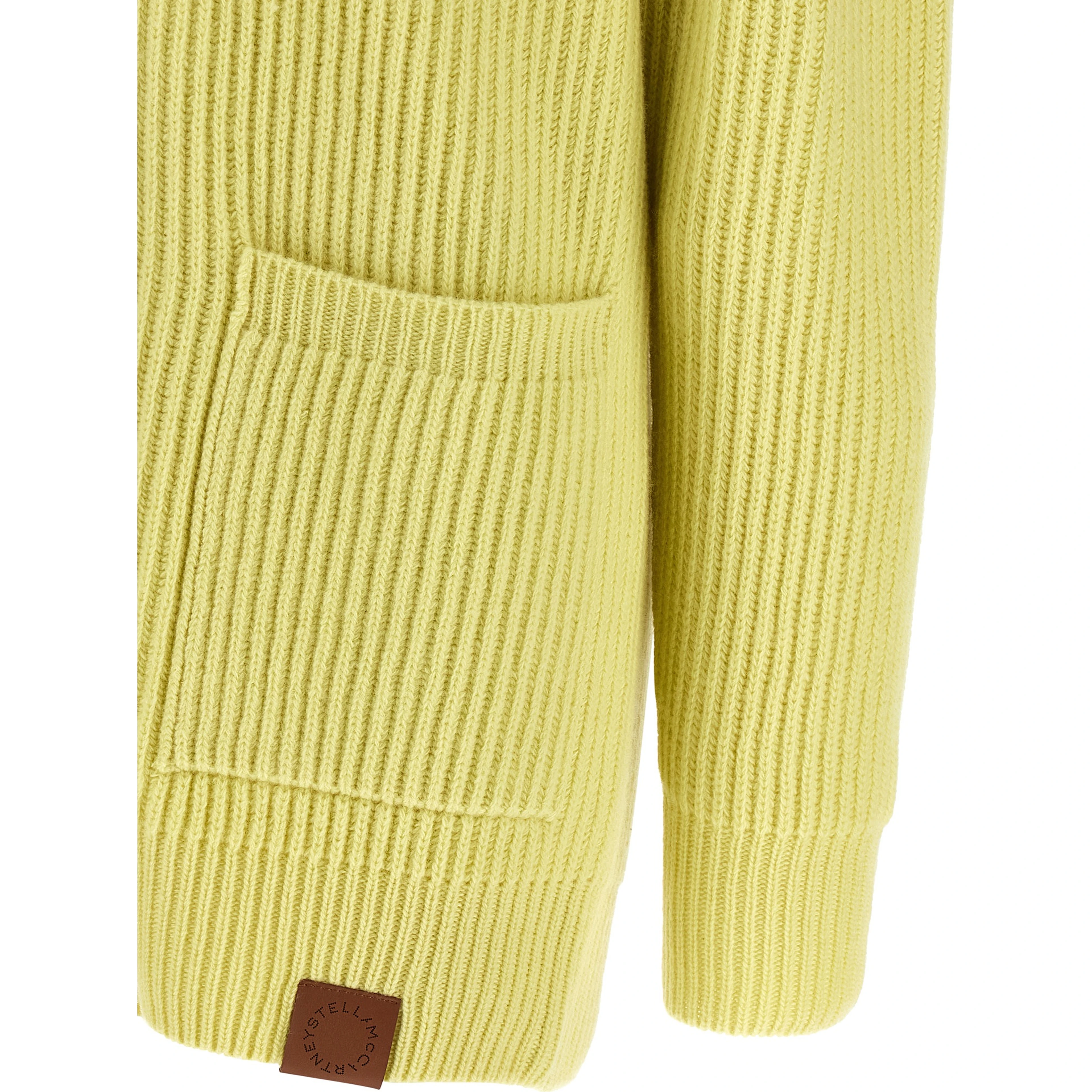 Bicolor Virgin Wool Cardigan