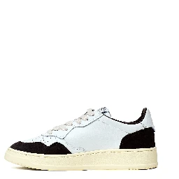 Sneakers Medalist Low In Pelle Soft, Suede Bianco, Mogano