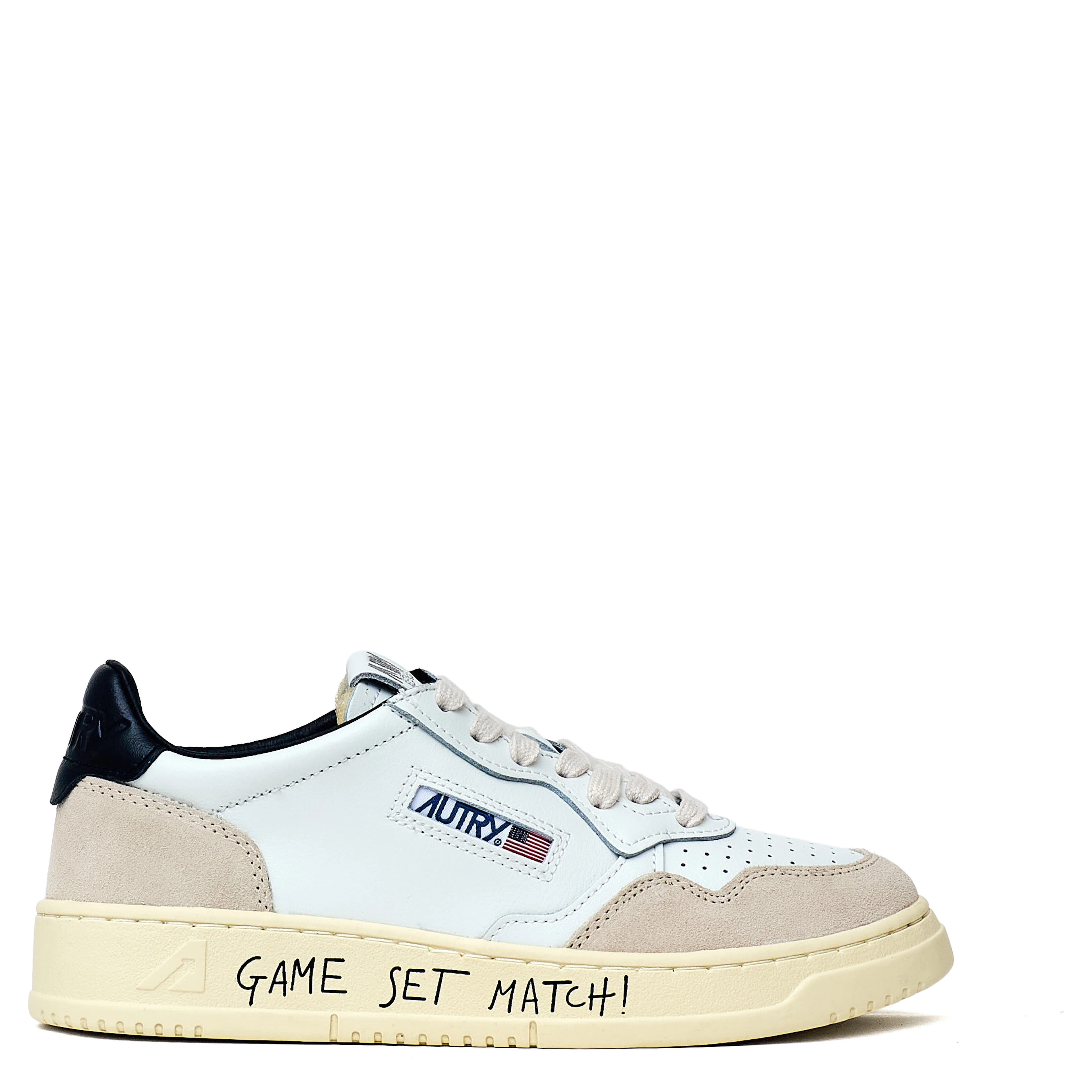 Sneakers Medalist Low In Pelle, Suede Con Lettering