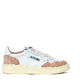 Sneakers Medalist Low In Pelle Soft, Suede Bianco, Phard