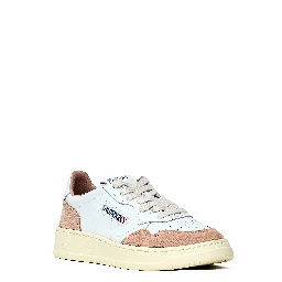 Sneakers Medalist Low In Pelle Soft, Suede Bianco, Phard