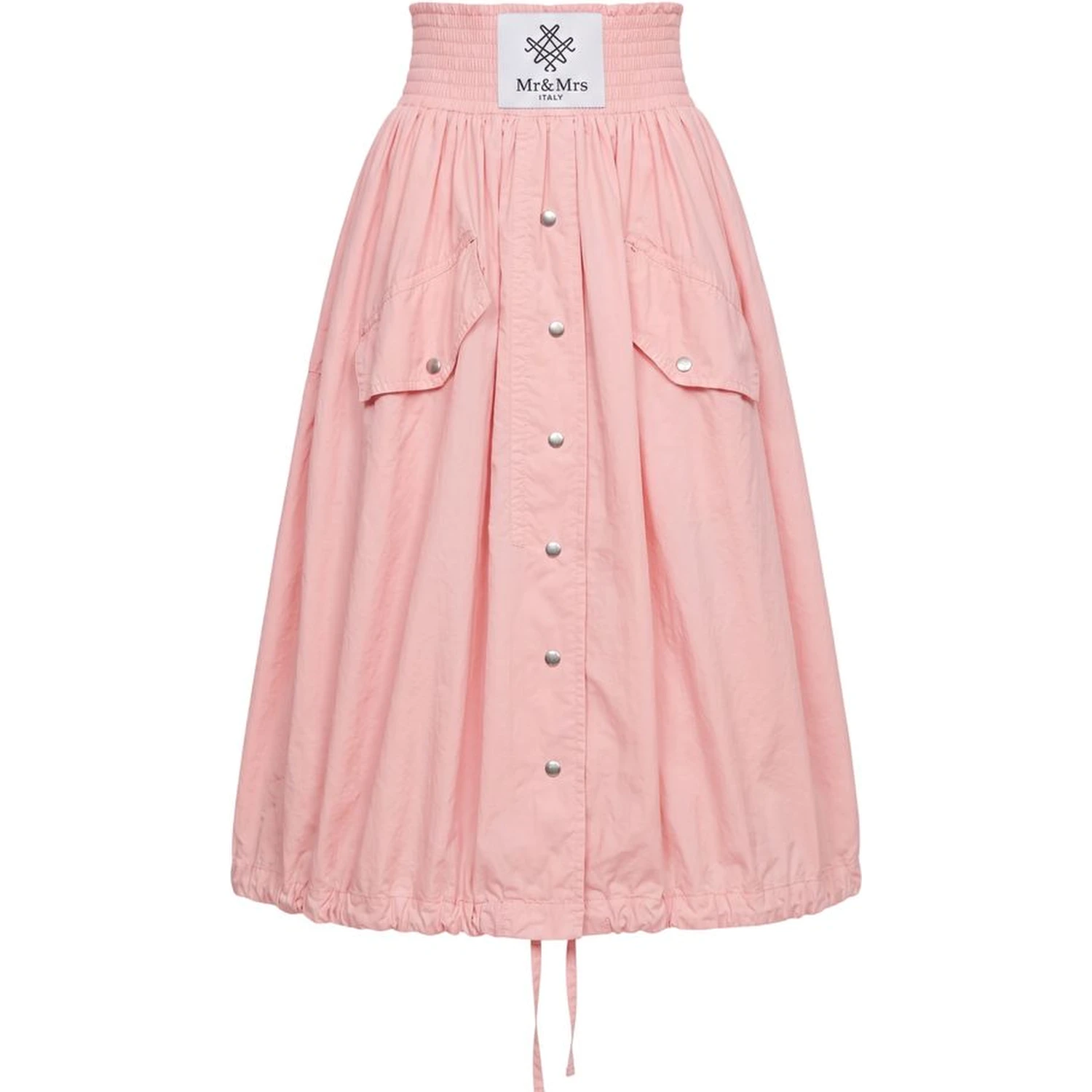 Pink Polyester Women Skirt