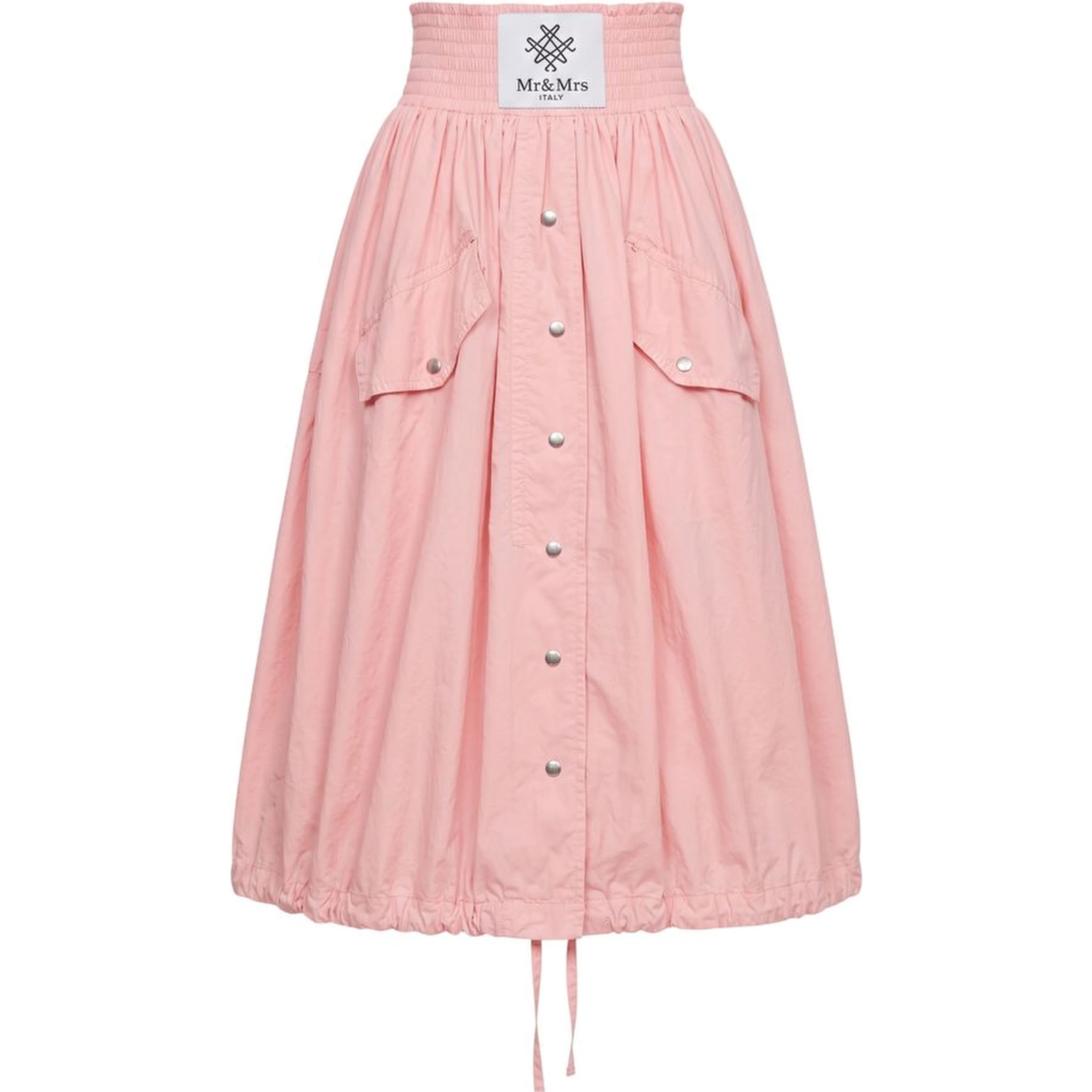 Pink Polyester Women Skirt