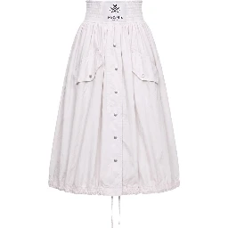 White Polyamide Women Skirt