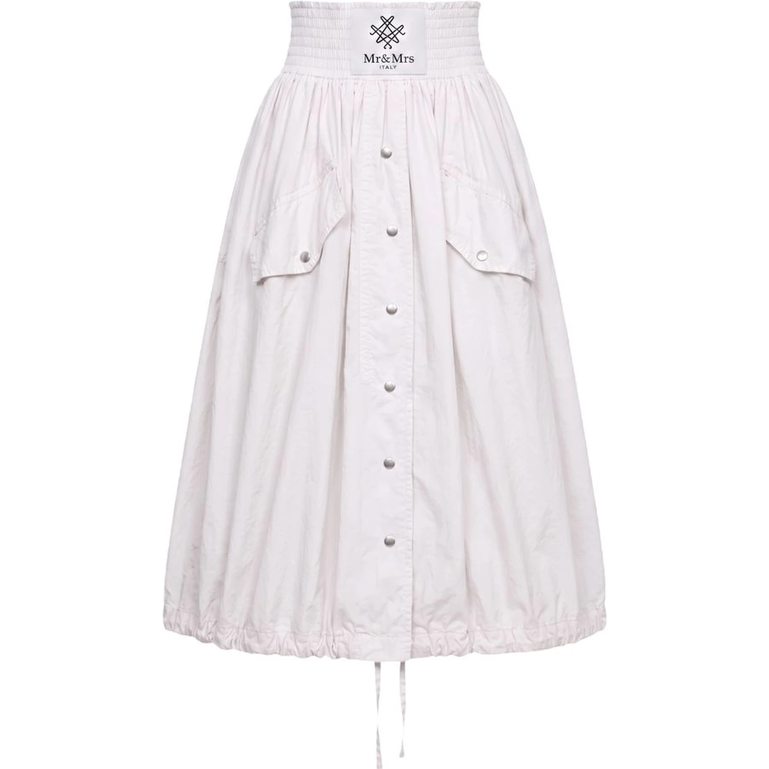 White Polyamide Women Skirt