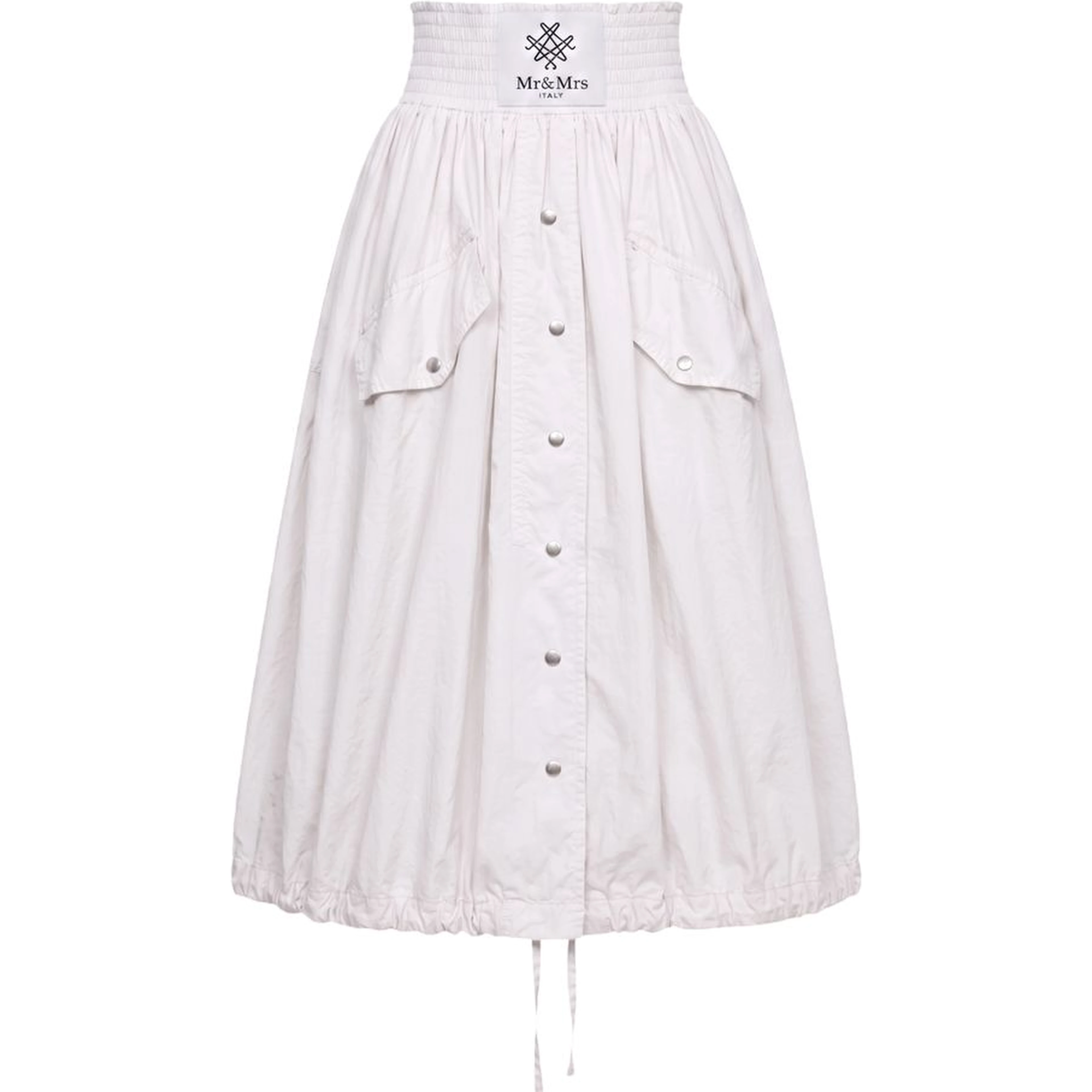 White Polyamide Women Skirt
