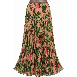 Pink Polyester Women Skirt