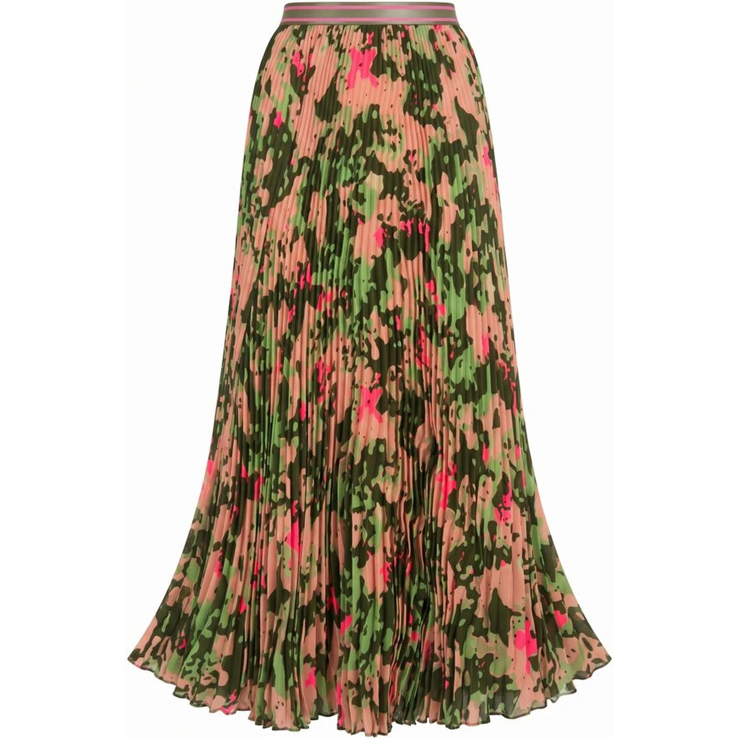 Pink Polyester Women Skirt