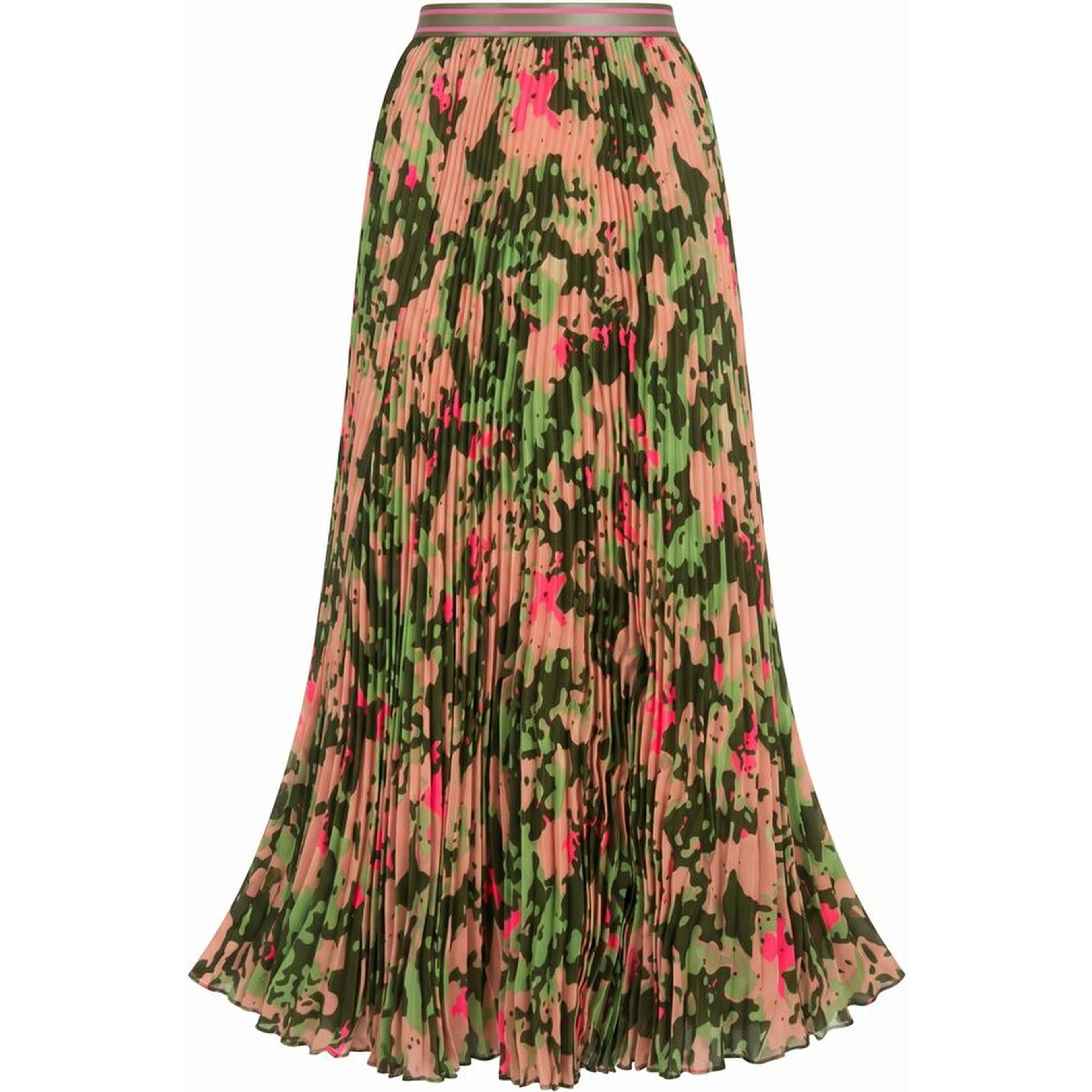 Pink Polyester Women Skirt