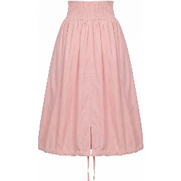Pink Polyester Women Skirt