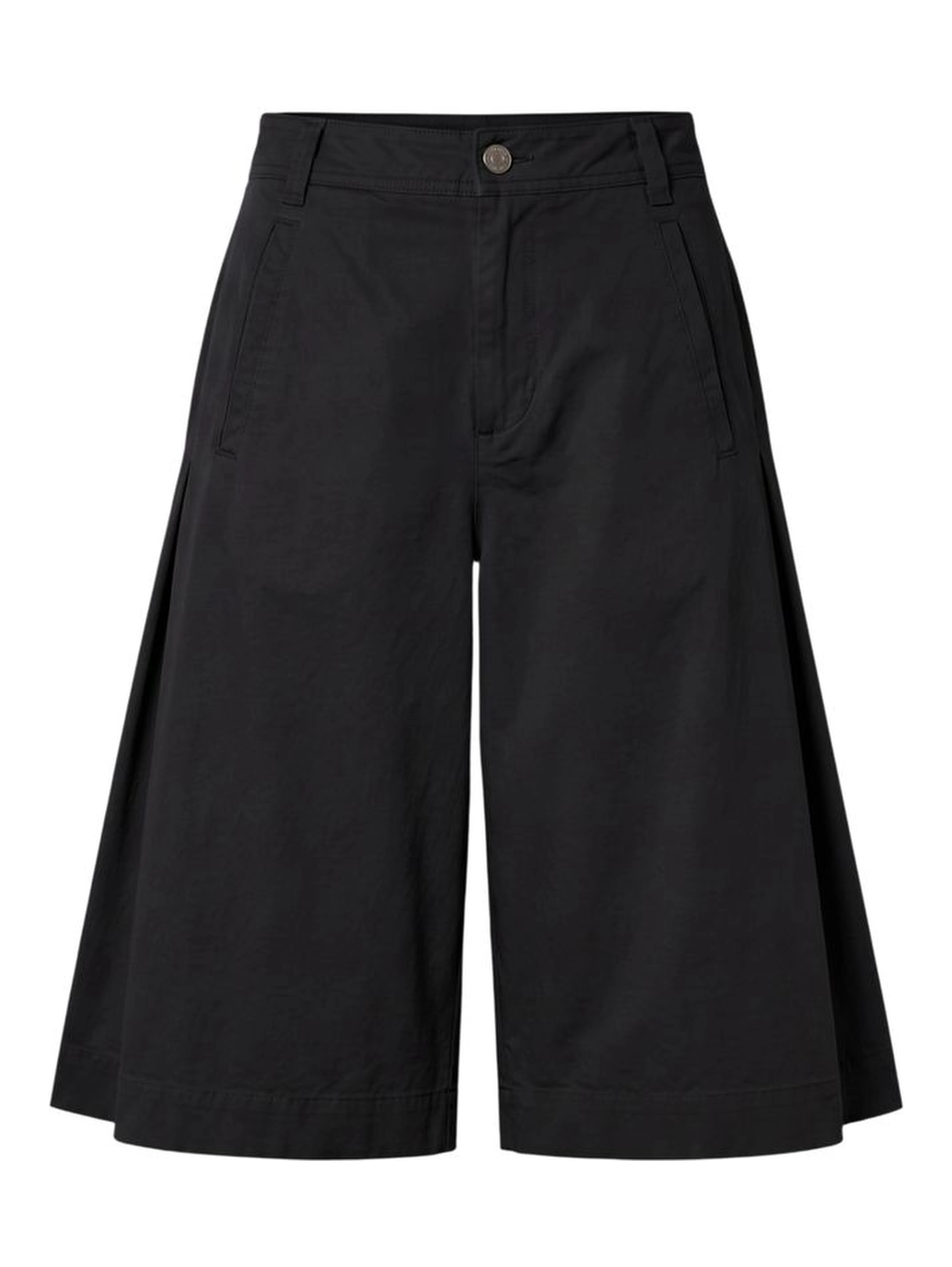 Black Cotton Women Shorts