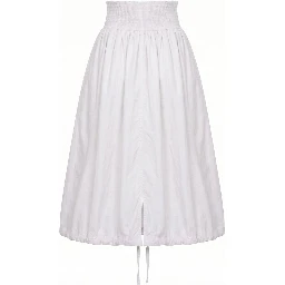 White Polyamide Women Skirt