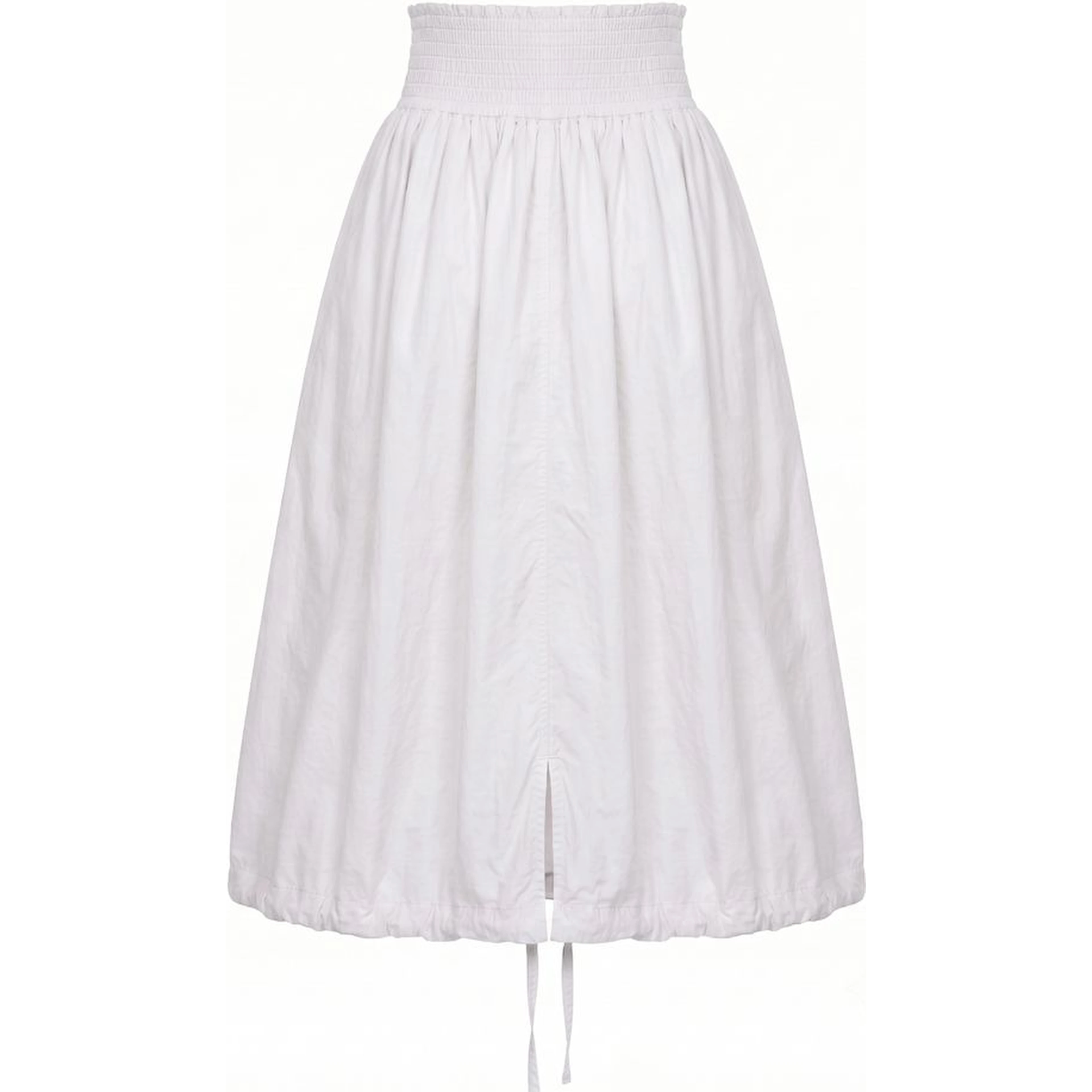 White Polyamide Women Skirt